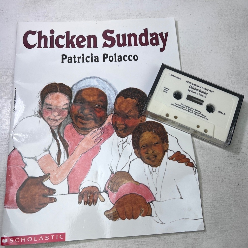Chicken Sunday Patricia Polacco Scholastic Book and Cassette Tape Set 1993